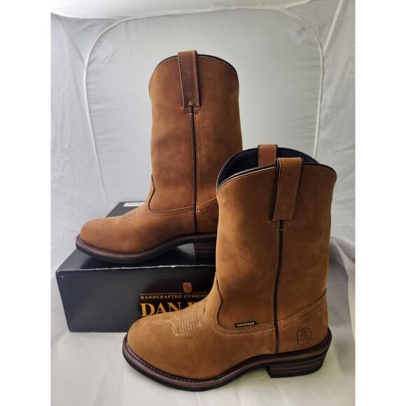 Dan Post Mens Albuquerque Waterproof Boots Cowboy Size 10EW DP69681 - New - Picture 3 of 8